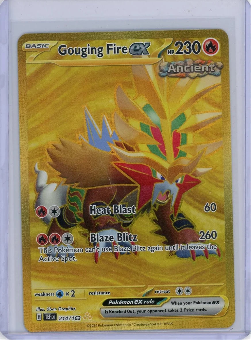 Gouging Fire ex Pokémon Temporal Forces Hyper Rare #214/162