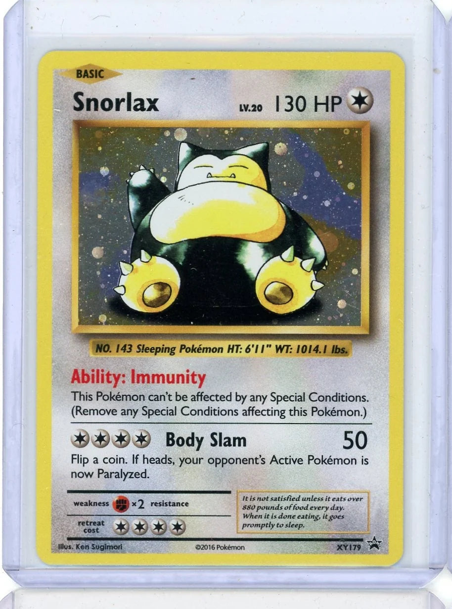 Snorlax Pokémon XY Black Star Promo #XY179