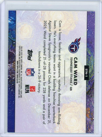Cam Ward 2025 Topps Cosmic Stars In The Night Refractor