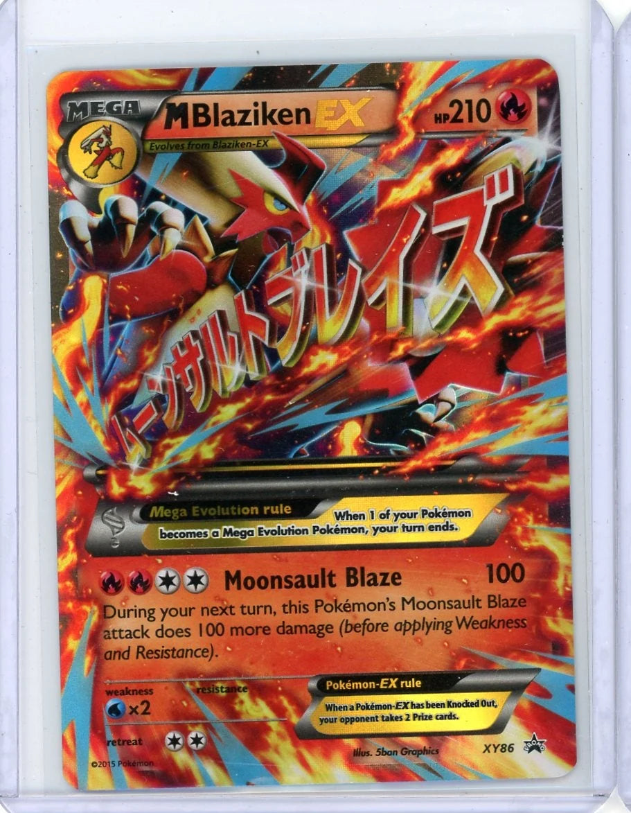 M Blaziken EX 2015 Pokemon Black Star Promo #XY86 LP/NM