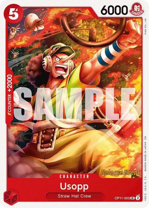 Usopp (OP11-003) (A Fist of Divine Speed Release Event Cards) (OP11 RE)