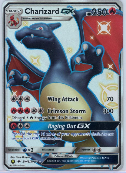 Charizard GX 2019 Pokémon Hidden Fates: Shiny Vault Ultra rare #SV49/SV94