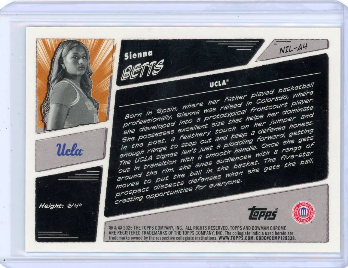 Sienna Betts 2025-26 Bowman Basketball Anime SSP