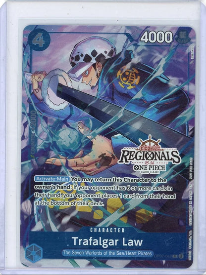 Trafalgar Law One Piece OP07-047 Alt Art REGIONALS