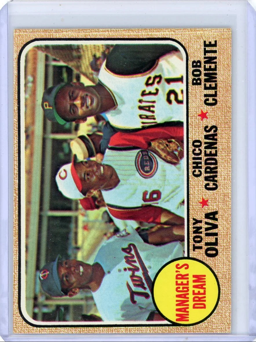 Manager's Dream Oliva Cardenas Clemente 1968 Topps #480