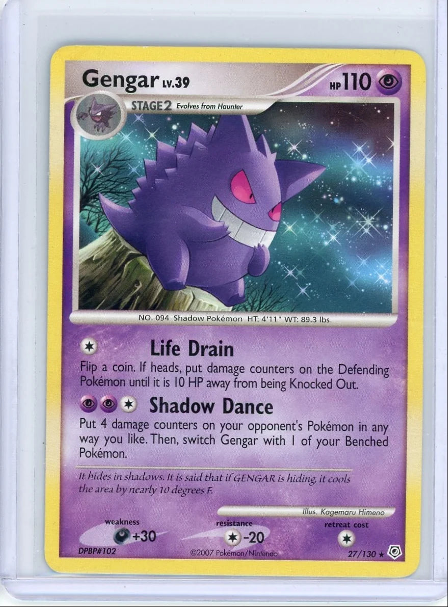 Gengar Pokémon Diamond & Pearl Non Holo #27/130