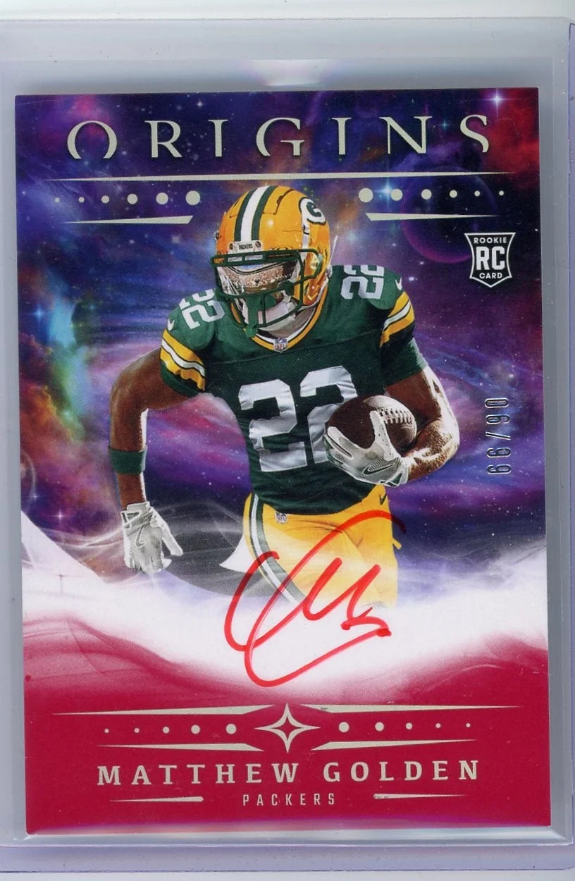 Matthew Golden 2025 Panini Origins Auto RC #'d 06/99