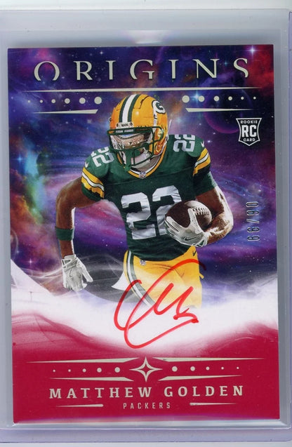 Matthew Golden 2025 Panini Origins Auto RC #'d 06/99