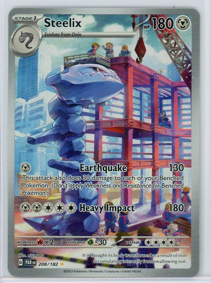 Steelix Pokémon Paradox Rift Illustration Rare #208/182