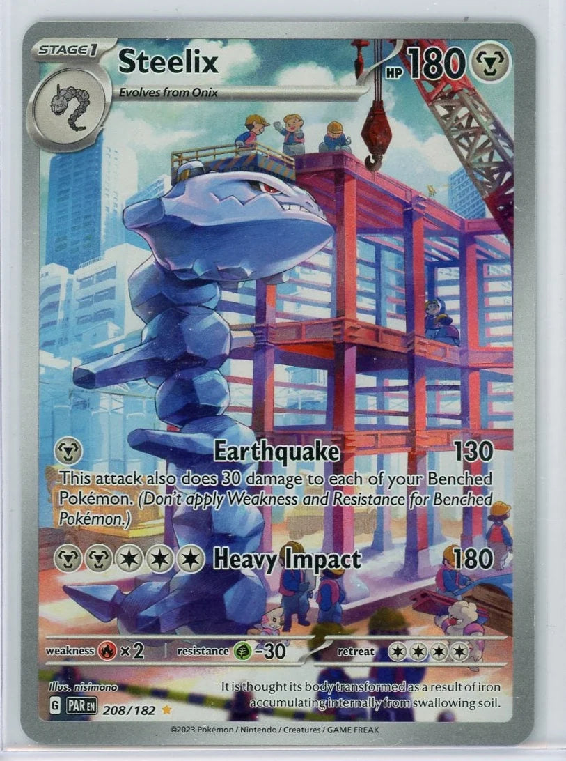 Steelix Pokémon Paradox Rift Illustration Rare #208/182