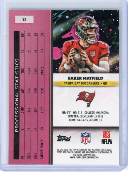 Baker Mayfield 2025 Topps Cosmic #'d 141/199
