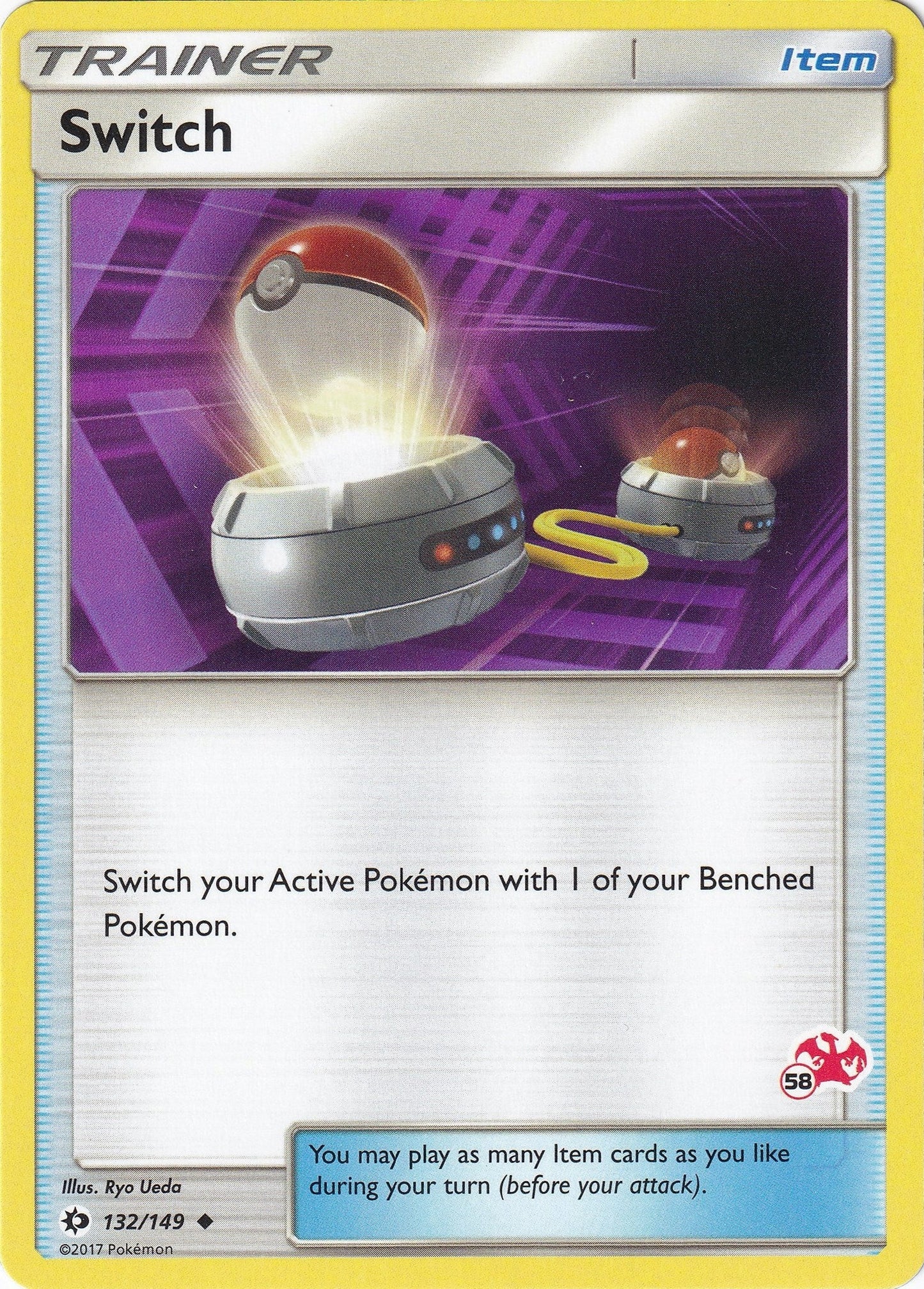 Switch - 132/149 (#58 Charizard Stamped) (132/149) (Battle Academy) (BTA)