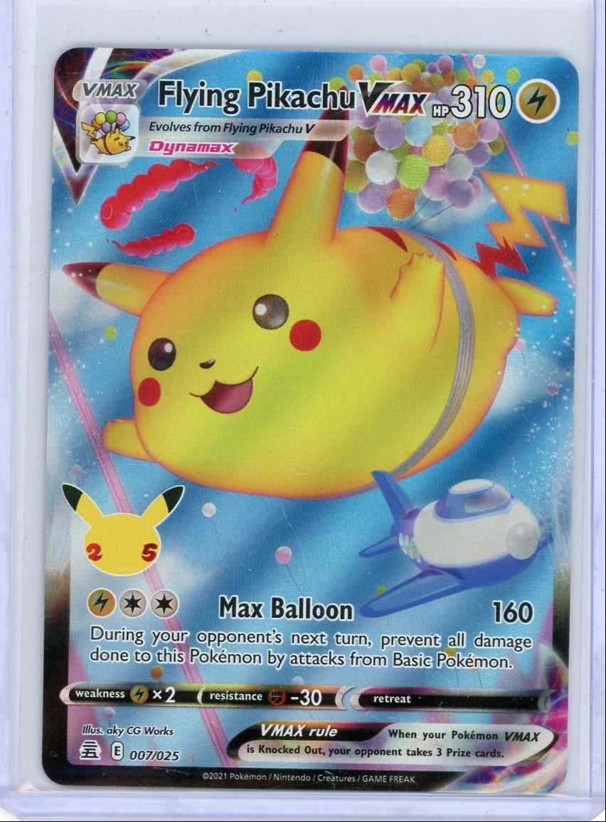 Flying Pikachu Vmax Pokémon Celebrations Ultra Rare #007/025