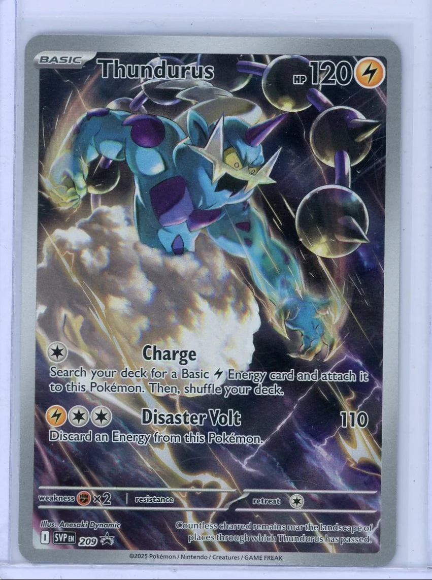 Thundurus Pokémon Black Bolt Pokémon ETB Promo #209