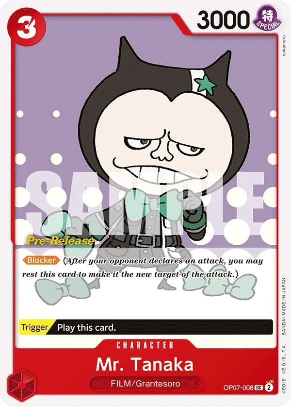 Mr. Tanaka (OP07-008) (500 Years in the Future Pre-Release Cards) (OP07 PRE)