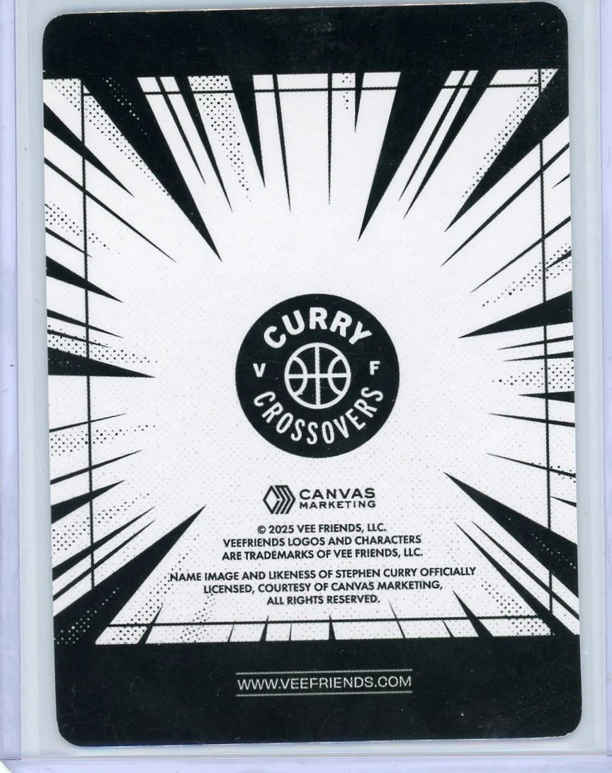 2025 Veefriends Manga Super Stickers Kind Warrior Stephen Curry Purple SSP