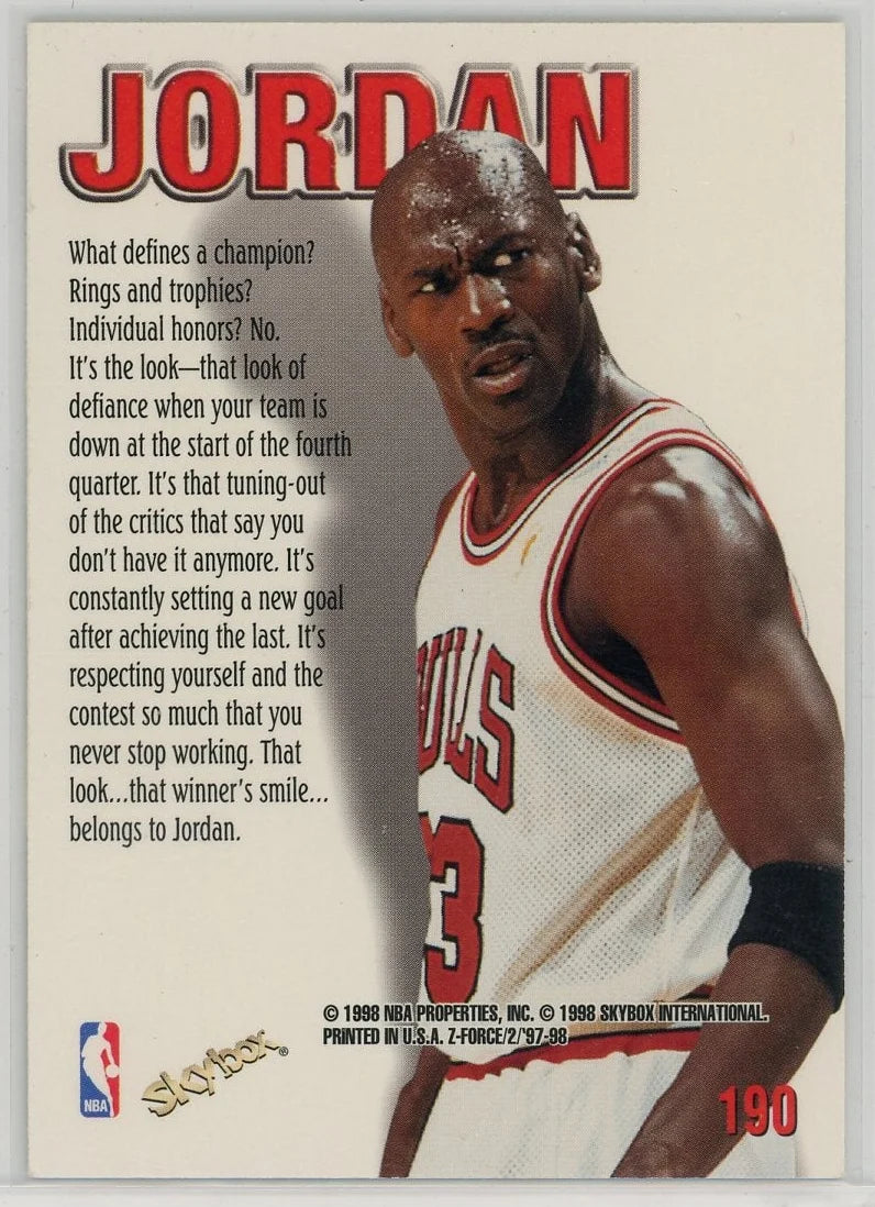 Michael Jordan Skybox "Zupermen" #190
