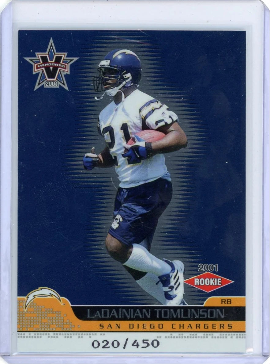 LaDainian Tomlinson 2001 Pacific Vanguard Rookie #'d 020/450