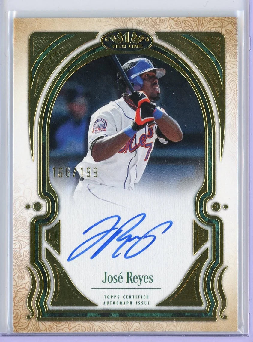 Jose Reyes 2026 Topps Tier One Talent Auto #T1TA-JR #'d /199