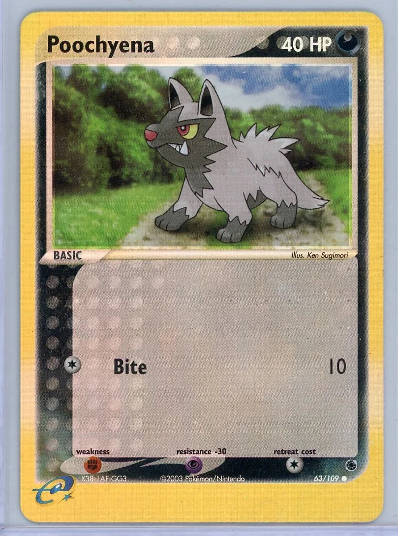 Poochyena Pokemon Ruby & Sapphire Reverse Holo #63/109
