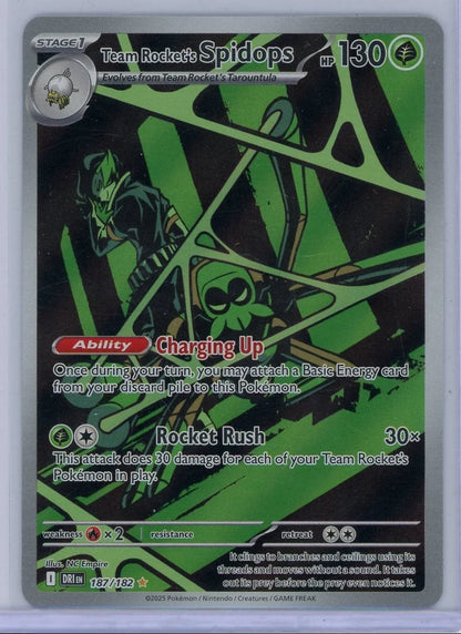 Team Rocket's Spidops 2025 Pokémon Destined Rivals #187/182
