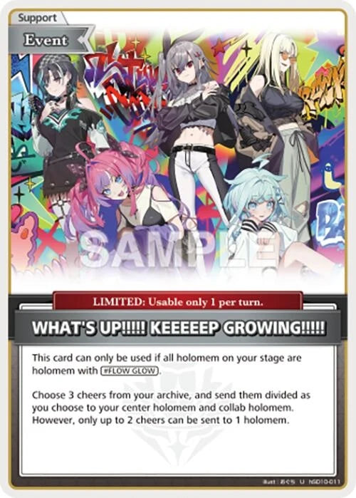 WHAT'S UP!!!!! KEEEEEP GROWING!!!!! (U) (hSD10-011) (Ayakashi Vermilion) (HBP06E)