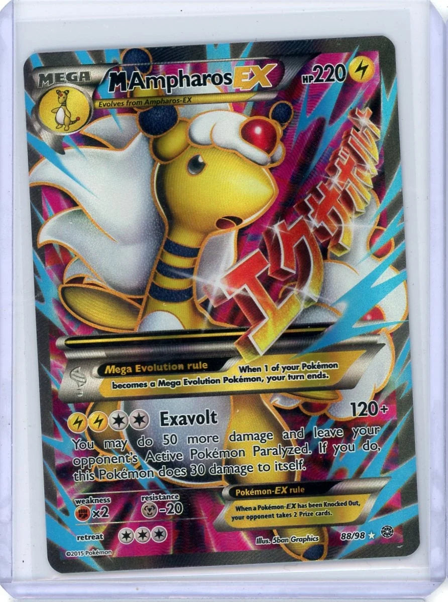 M Ampharos EX 2015 Pokemon Ancient Origins #88/98