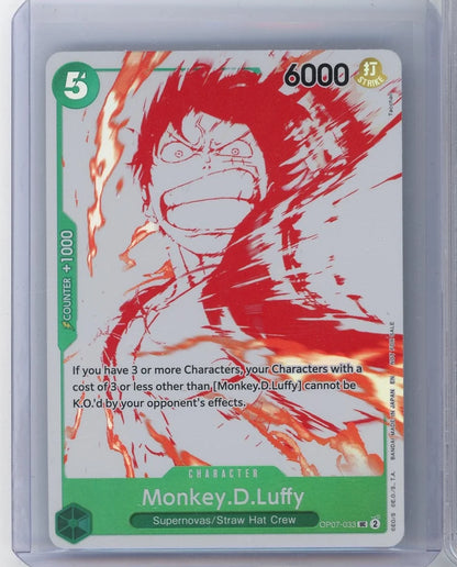 Monkey D. Luffy One Piece OP07-033 3rd Anniversary Treasure Campaign Pack Promo