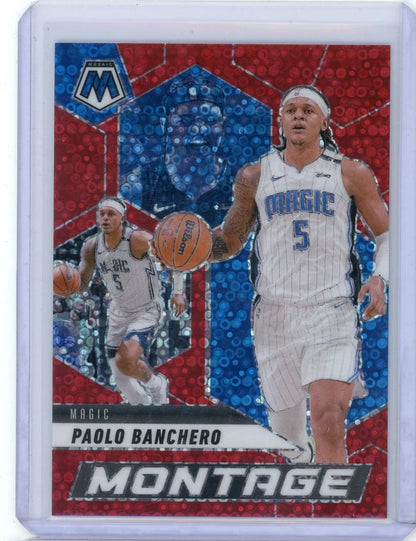 Paolo Banchero 2024-25 Panini Mosaic Fast Break Montage red #'d 65/99