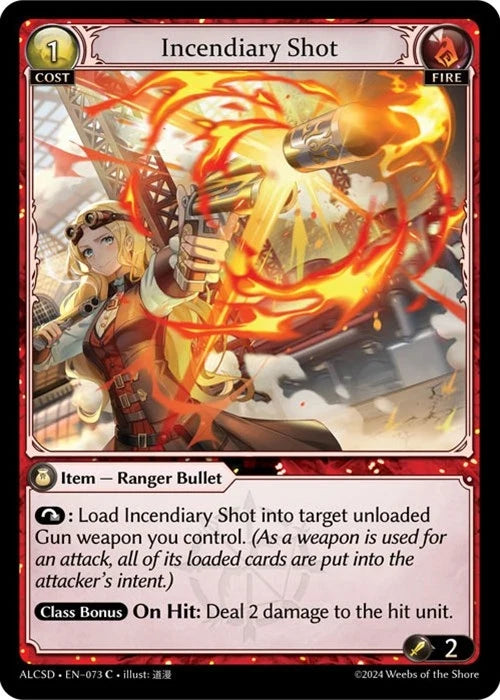 Incendiary Shot (073) (Alchemical Revolution Starter Decks) (ALCSD)