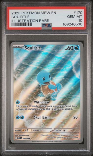 Squirtle Pokémon 151 Illustration Rare #170/165 PSA 10
