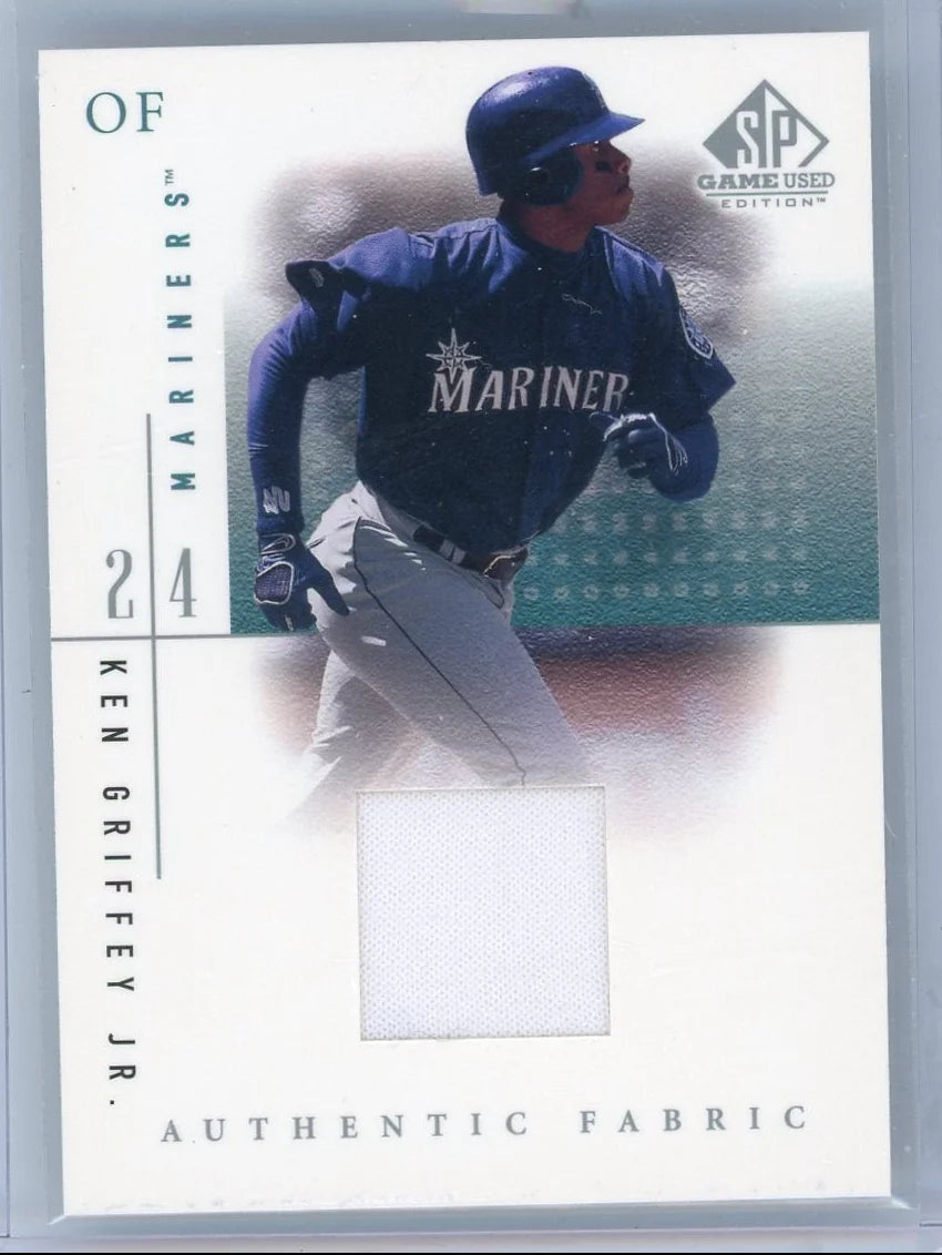 Ken Griffey Jr. 2001 Upper Deck SP Game Used Authentic Fabric jersey relic