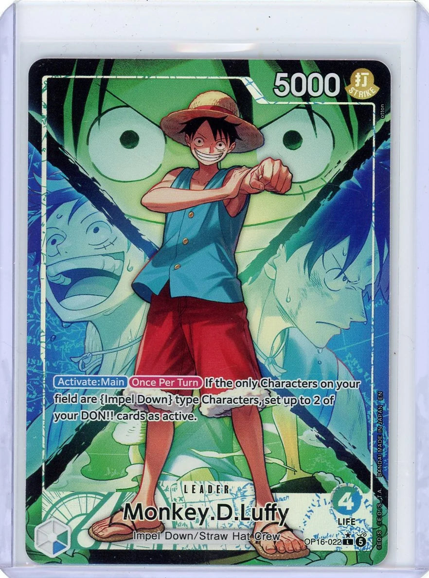 Monkey.D.Luffy One Piece OP16-022 Alternate Art Leader