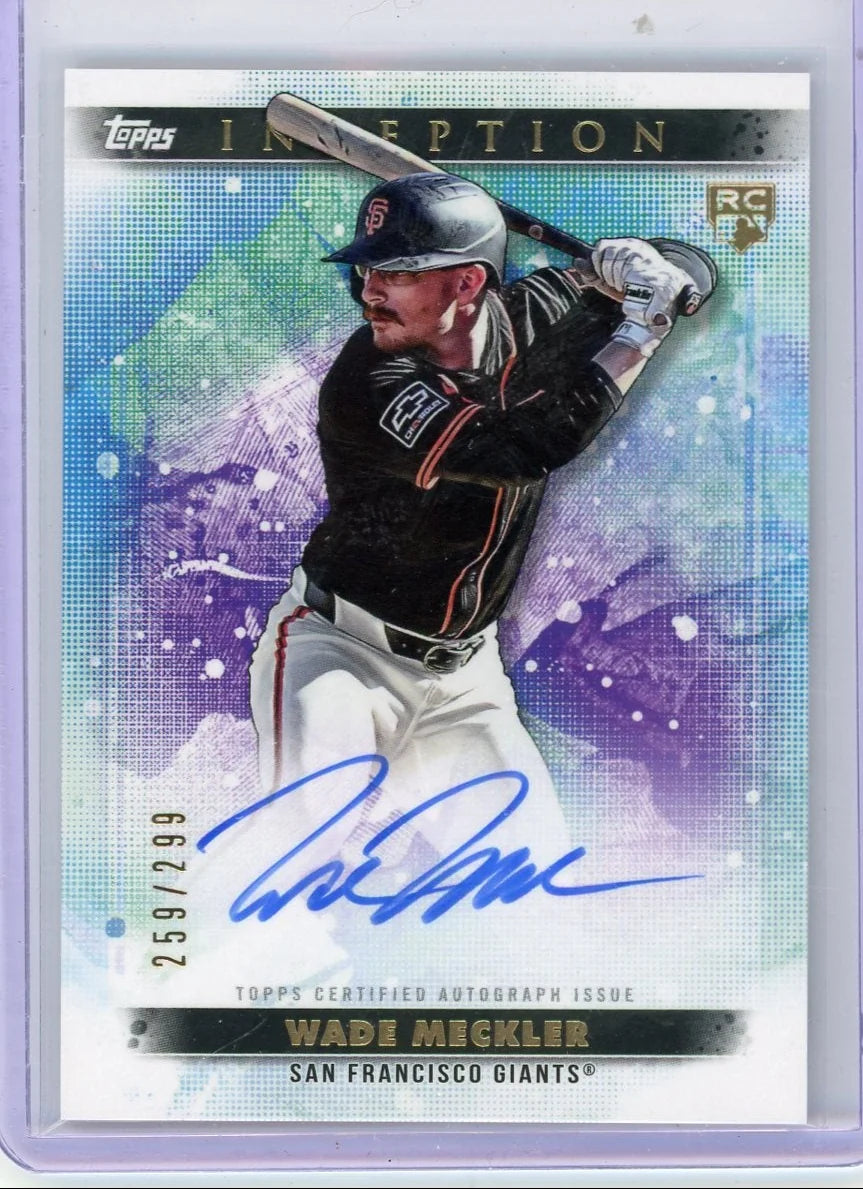 Wade Meckler 2024 Topps Inception Rookie Autograph #'d 259/299