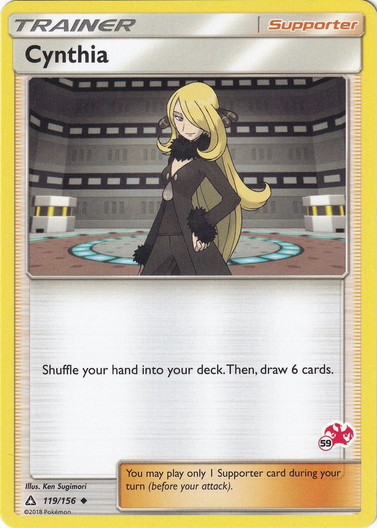 Cynthia - 119/156 (#59 Charizard Stamped) (119/156) (Battle Academy) (BTA)