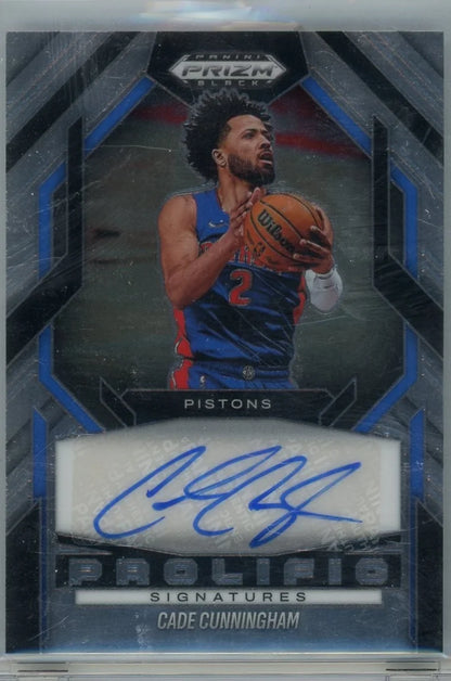 Cade Cunningham 2024 Panini Prizm Black Basketball Prolific Signatures