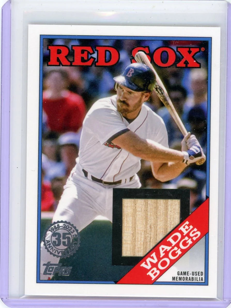 Wade Boggs 2023 Topps Series One 1988 35th Anniversary Bat Relic