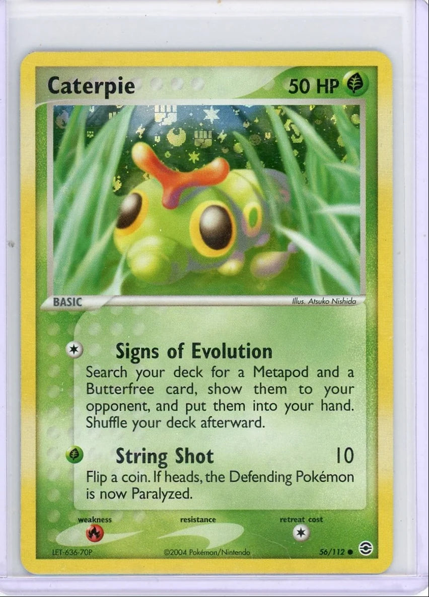 Caterpie Pokémon Firered Leafgreen Reverse Holo #56/112