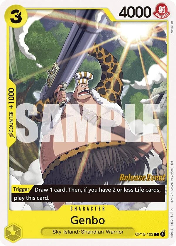 Genbo (OP15-103) (Adventure on Kami's Island Release Event Cards) (OP15 RE)