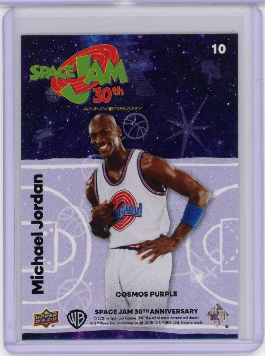 Michael Jordan 2026 Upper Deck Space Jam 30th Anniversary Cosmos Purple