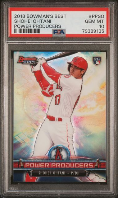 Shohei Ohtani 2018 Bowman's Best Power Producers RC #PPSO PSA 10