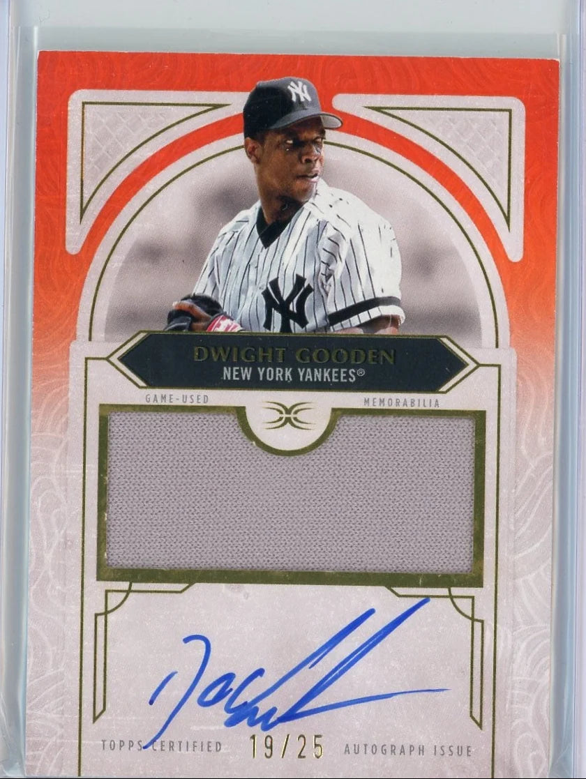 Dwight Gooden 2025 Topps Definitive Autographed Relic #'d /25