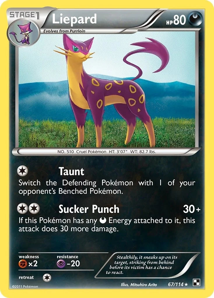 Liepard (67/114) (Black and White) (BLW)