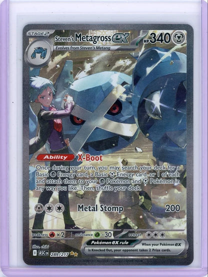 Steven's Metagross ex Pokémon Ascended Heroes Special Illustration Rare #289/217
