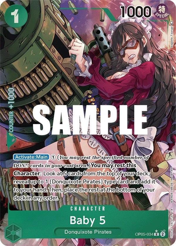Baby 5 (034) (Alternate Art) (OP05-034) (Awakening of the New Era) (OP05)