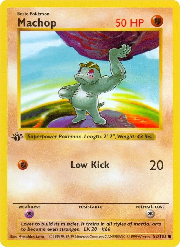 Machop (052/102) (Base Set (Shadowless)) (BSS)