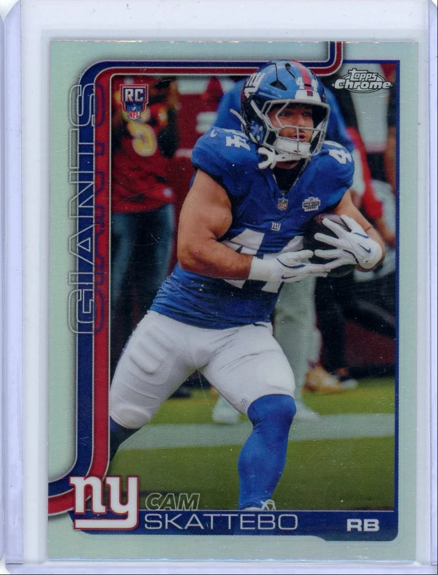 Cam Skattebo 2025 Topps Chrome Refractor #331 RC