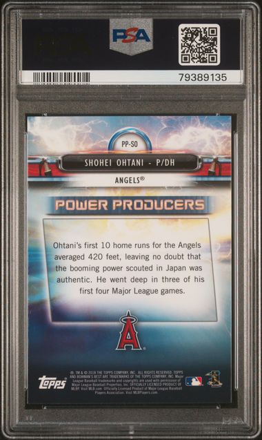Shohei Ohtani 2018 Bowman's Best Power Producers RC #PPSO PSA 10