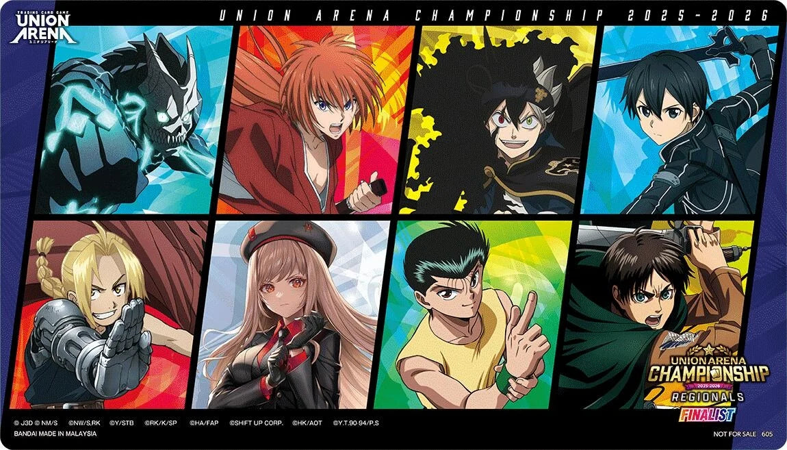 Union Arena Regionals 25-26 Finalist Playmat