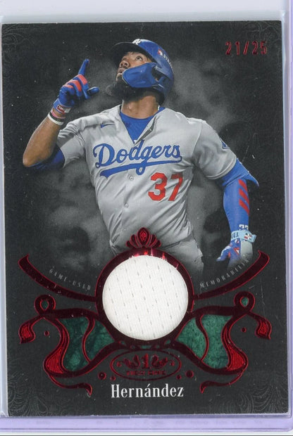Teoscar Hernandez 2026 Topps Tier One Shadow Relic #SR-TH #'d /25
